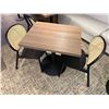 Image 5 : Rectangular Table 24" x 30" x 31"H w/ 2 Cane 21 Dining Chairs 19" x 16" x 32"H