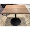 Image 2 : Qty 3 Rectangular Tables on Pedestal Bases 24" x 30" x 31"H