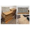 Image 1 : Qty 25 Boxes (of 10 = 250 Pcs) Shaw Contract 5T279 Carpet Textile Tiles in Saffron Color