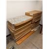 Image 2 : Qty 25 Boxes (of 10 = 250 Pcs) Shaw Contract 5T279 Carpet Textile Tiles in Saffron Color