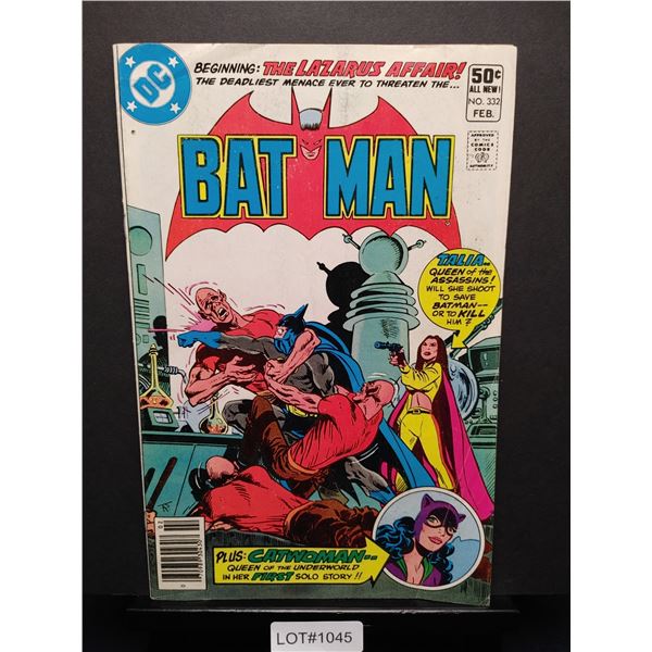 Batman #332 (1981) KEY ISSUE (Newsstand)
