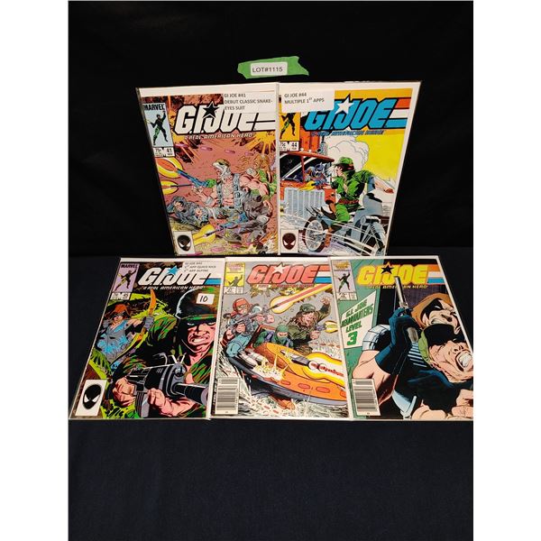 G.I. Joe #41, 44(KEY), 45, 47, 48 (1986)