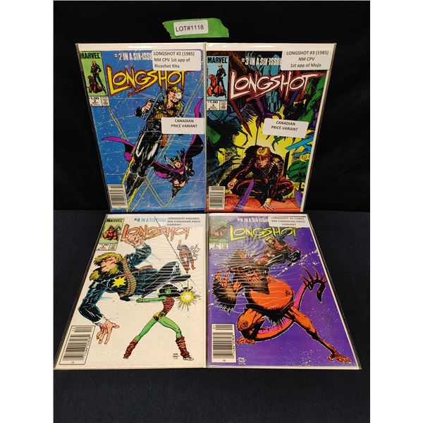 Longshot #2, 3(KEY), 4, 5 (1985) Canadian Price Variants