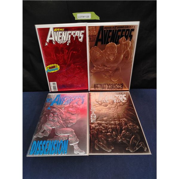 Avengers Foil Covers #100, 360, 363, 390