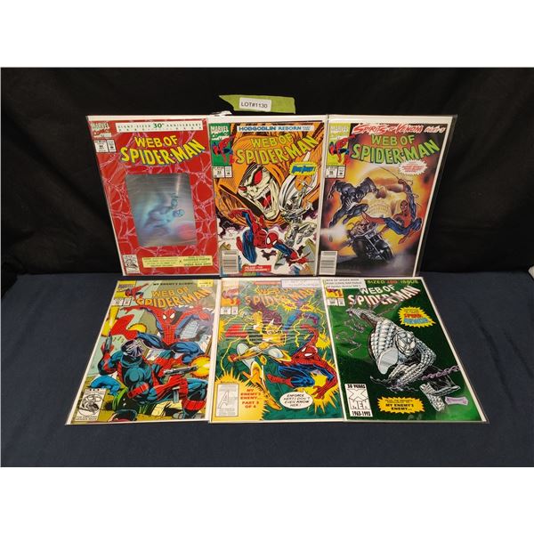 Web of Spider-Man #90(KEY), 93, 96, 97(KEY), 99(KEY), 100(KEY)