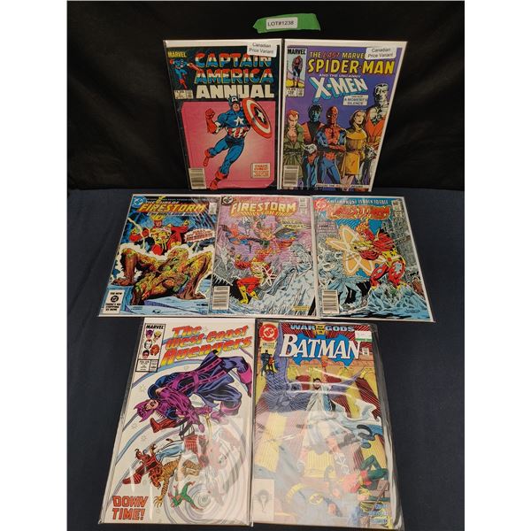 Assorted Marvel and DC comics Canadian Price variants (1980s)