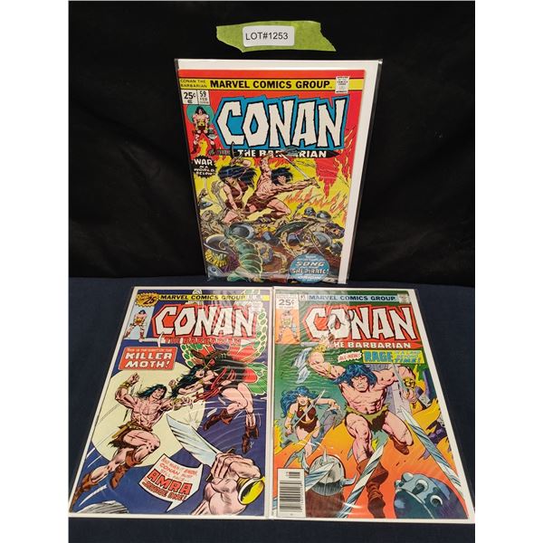 Conan the Barbarian #59, 61, 65 (1970s)