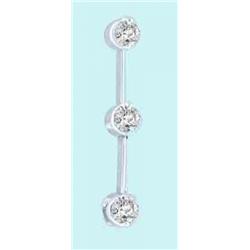 0.25 Cts White Diamond Pendant 18KW