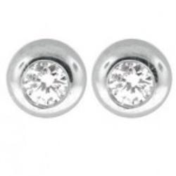 0.14 Ct Vs Diamond Earrings 18 Kw