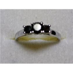 Black Diamond Ring - 1.00 Carat Total Weight