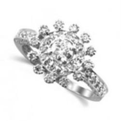 0.82 Carat Diamond Ring 18KW