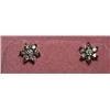 Image 1 : 1.00 Carat Total Wgt. Champaign Diamond Earrings