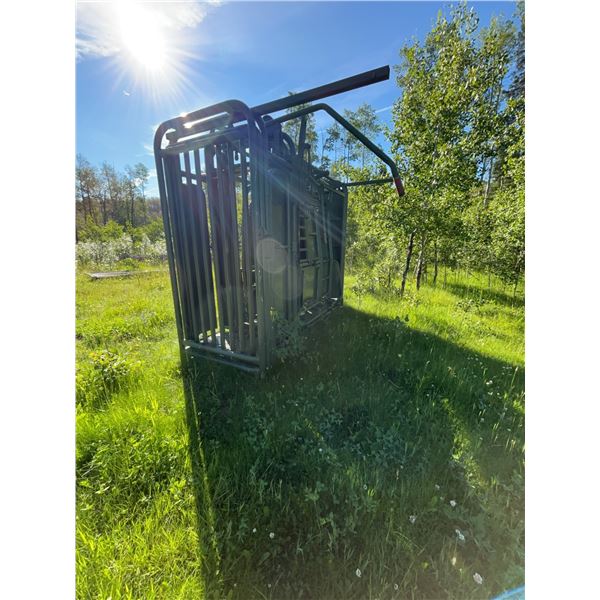 Heavy-Duty Livestock Squeeze Chute Like New