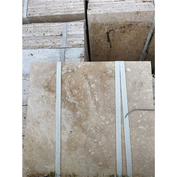 32 Bundles of Unused Travertine Tile