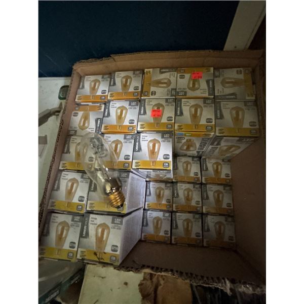 Uberhaus Amber ST19 LED Edison Bulbs, 42-Pack