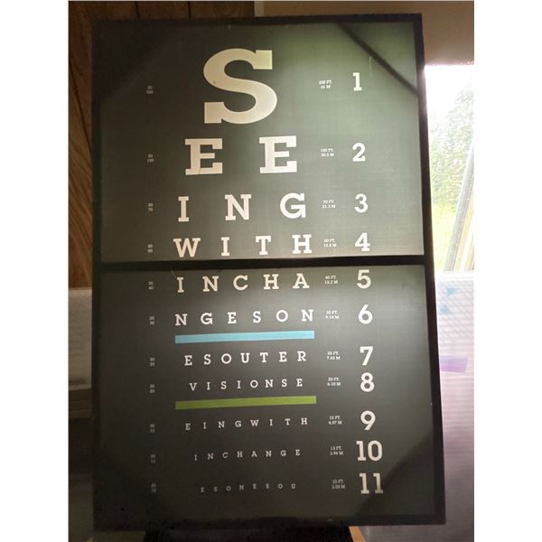 Decorative Seeing Eye Chart Poster