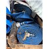 Image 1 : Several Blue Layflat Discharge Hoses with Coupler
