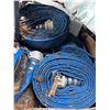 Image 2 : Several Blue Layflat Discharge Hoses with Coupler
