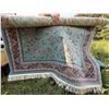 Image 1 : Persian Silk and Wool Area Rug 1200 Reeds