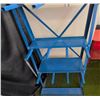 Image 4 : Blue Metal Gently Used Tire Rack or Multi-Purpose Storage