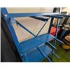 Image 6 : Blue Metal Gently Used Tire Rack or Multi-Purpose Storage