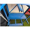 Image 7 : Blue Metal Gently Used Tire Rack or Multi-Purpose Storage