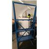Image 9 : Blue Metal Gently Used Tire Rack or Multi-Purpose Storage