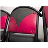 Image 5 : Seven Swivel Bar Stools with Red and Black Upholstery