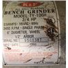 Image 3 : K & F Bench Grinder Model TY-106H on Pedestal Stand