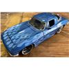 Image 1 : 1:18 Scale 1963 Chevrolet Corvette Stingray Model Car - Blue Flame Paint