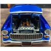 Image 4 : Custom Blue Diecast 1955 Chevrolet Bel Air Model Car