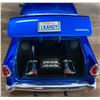 Image 5 : Custom Blue Diecast 1955 Chevrolet Bel Air Model Car