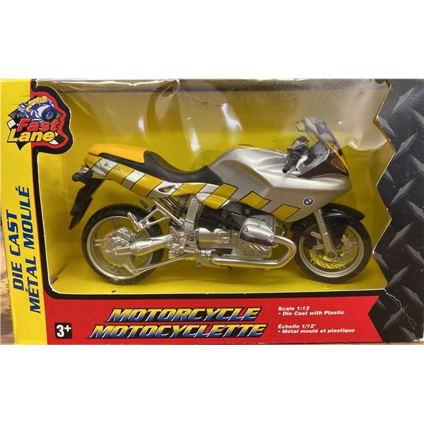 Fast Lane 1:12 Scale Die Cast BMW Motorcycle Model
