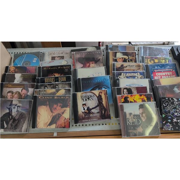 50+ Mixed Genre CDs with Sunco Media Storage