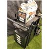 Image 1 : Bada 1500 lb 12V Winch and Vevor Rolling Tool Cart with Drawers