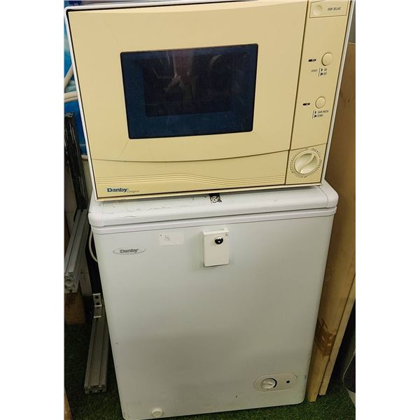 Danby Designer DDW396W Countertop Dishwasher and DCF401W Chest Freezer