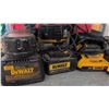 Image 2 : DeWalt Cordless Tool Set With Chargers, Batteries, and Hilti Bag