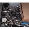 Image 10 : Workshop Cart With DC Motors, Hydraulic Motor, Tools, and Sign