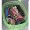 Image 16 : Workshop Cart With DC Motors, Hydraulic Motor, Tools, and Sign