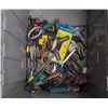 Image 17 : Large Assorted Hand Tools and Hardware on Rolling Cart