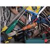Image 18 : Large Assorted Hand Tools and Hardware on Rolling Cart