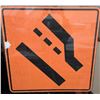 Image 2 : 1 Construction Lane Shift Direction Signs