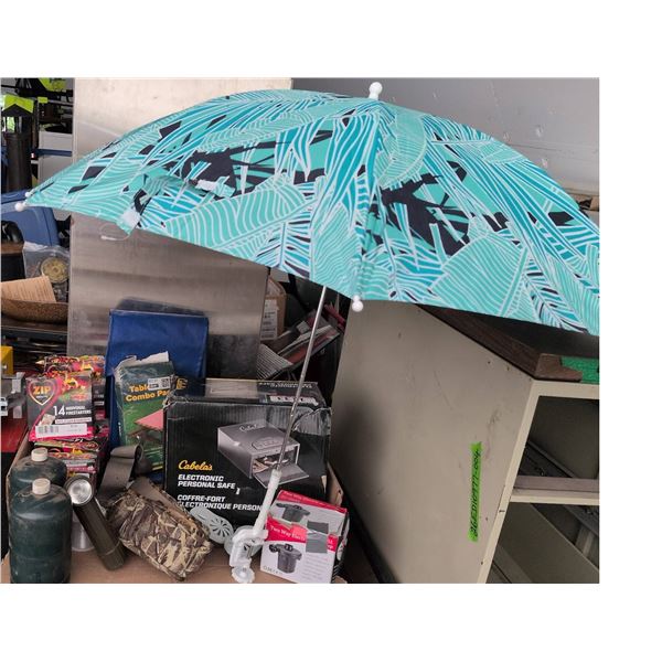 Outdoor and Camping Lot with Cabela's Safe, RedHead Belt, Firestarters