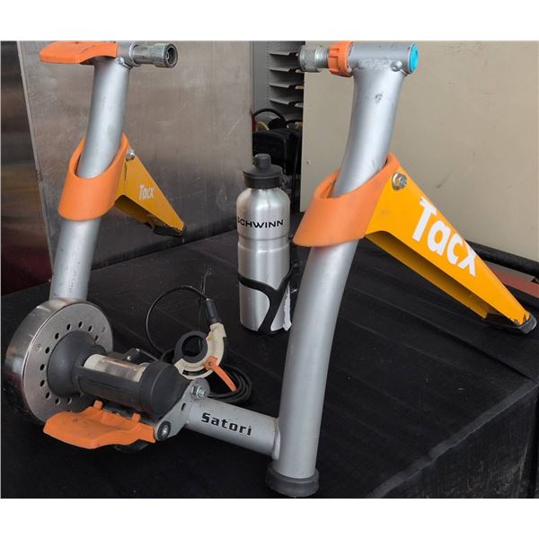 Tacx Satori Bike Trainer With Schwinn Water Bottle