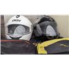 Image 1 : Motorcycle Helmets: AGV White & Scorpion Black, XL