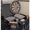 Image 2 : Poker Chip Set with Case, Wifflyte Dartboard, Irish CD Set, Novelty Donkey Cigarette Dispenser