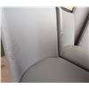 Image 6 : 4 Modern Grey Chairs and 2 Large Upholstered Cushions