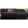 Image 1 : Black Faux Leather Storage Bench With Divided Interior