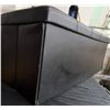 Image 3 : Black Faux Leather Storage Bench With Divided Interior