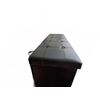 Image 4 : Black Faux Leather Storage Bench With Divided Interior